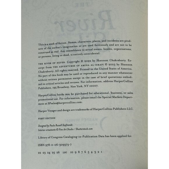 The River of Silver by S.A. Chakraborty | Fantasy Novel Hardcover Book - Picture 5 of 5
